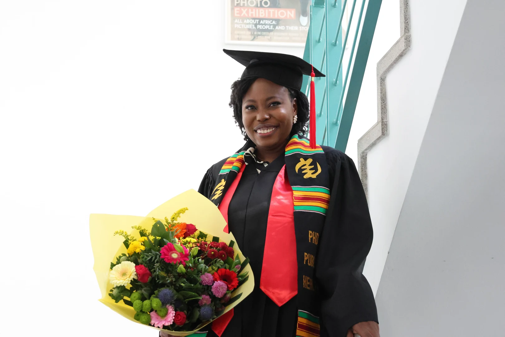 Joannishka Dsani at her doctoral graduation celebration at ZEF