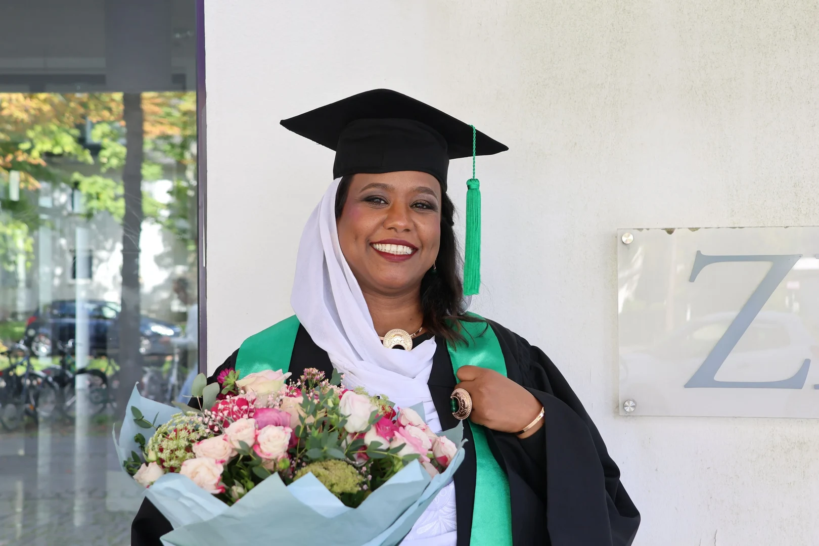 Fatima Ali after her successful doctoral defense at ZEF