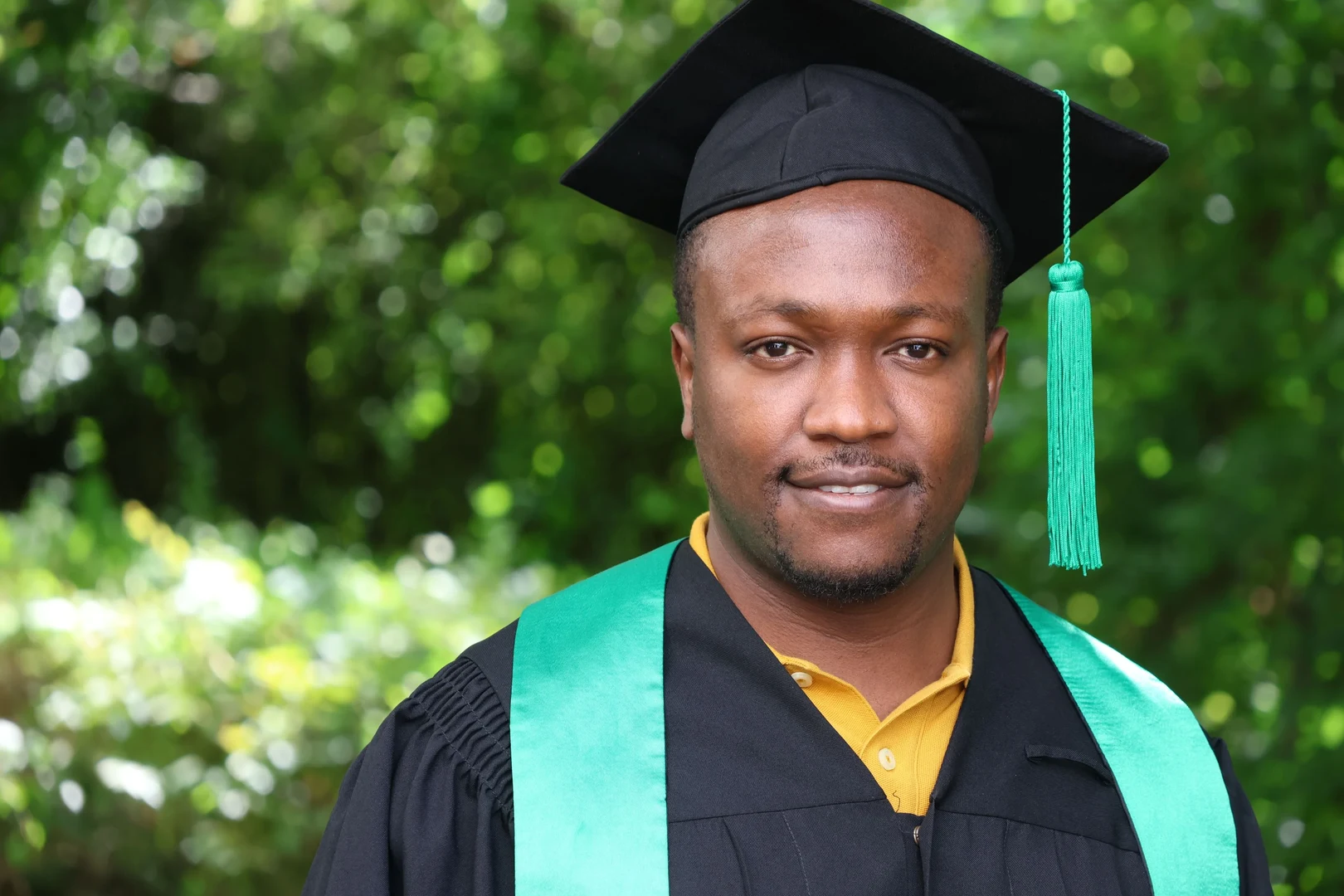 Vincent Moseti at his doctoral graduation