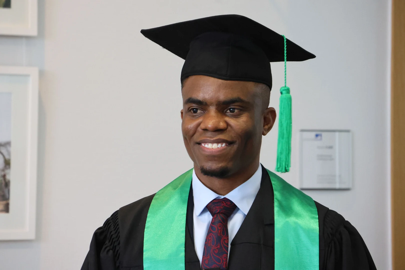 Jackson Elias Nzira at his doctoral graduation