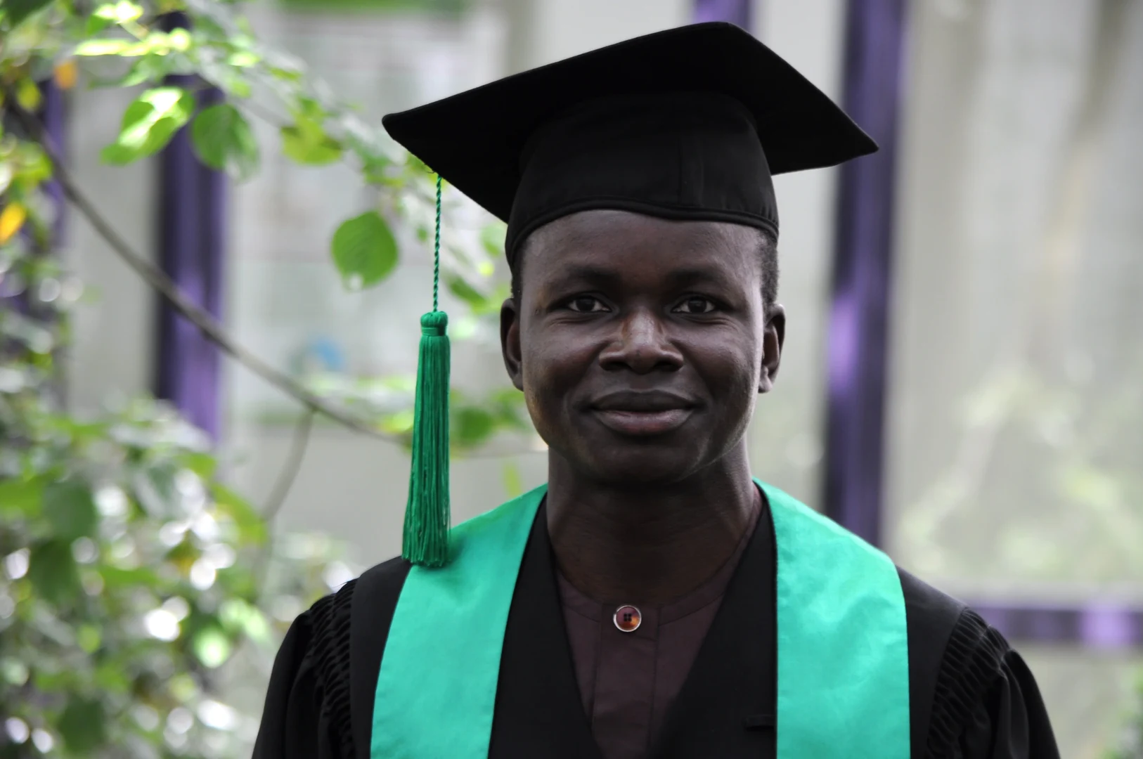 Hospice Tossou at his doctoral graduation