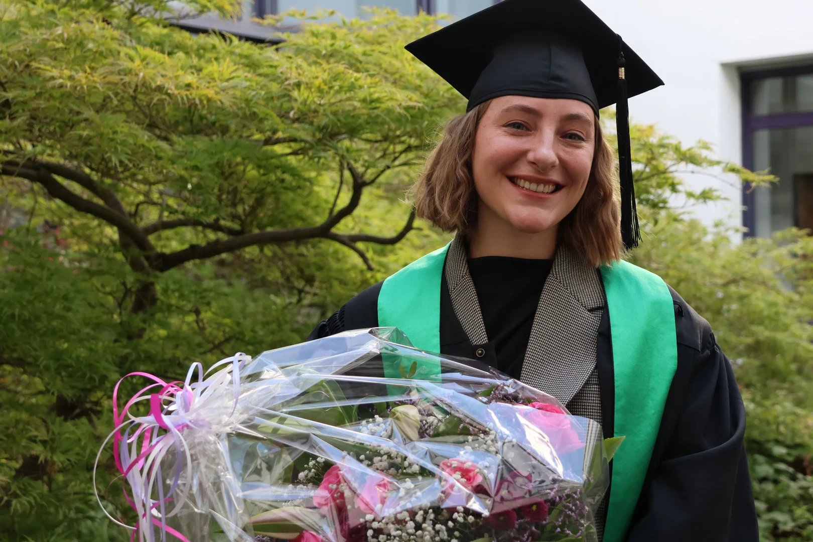 Sophia Falk at her graduation celebration