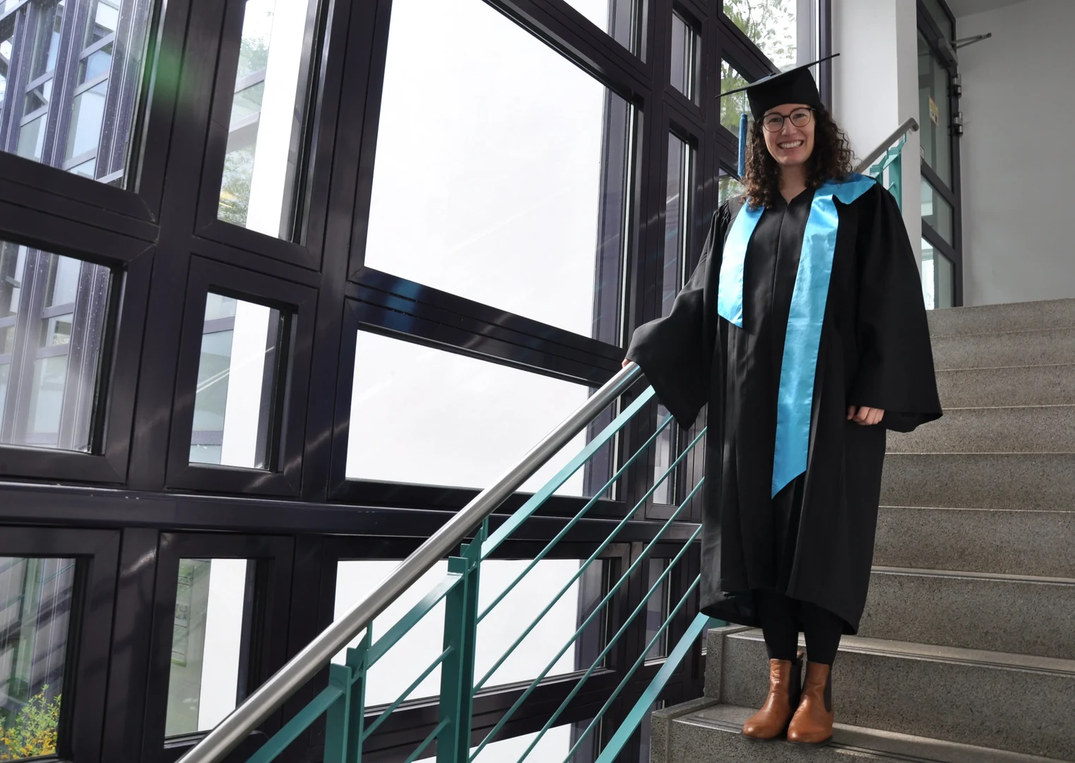 Anna Brückner after her successful doctoral defense at ZEF