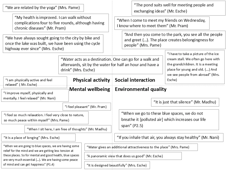 Summary of quotes according to pathways