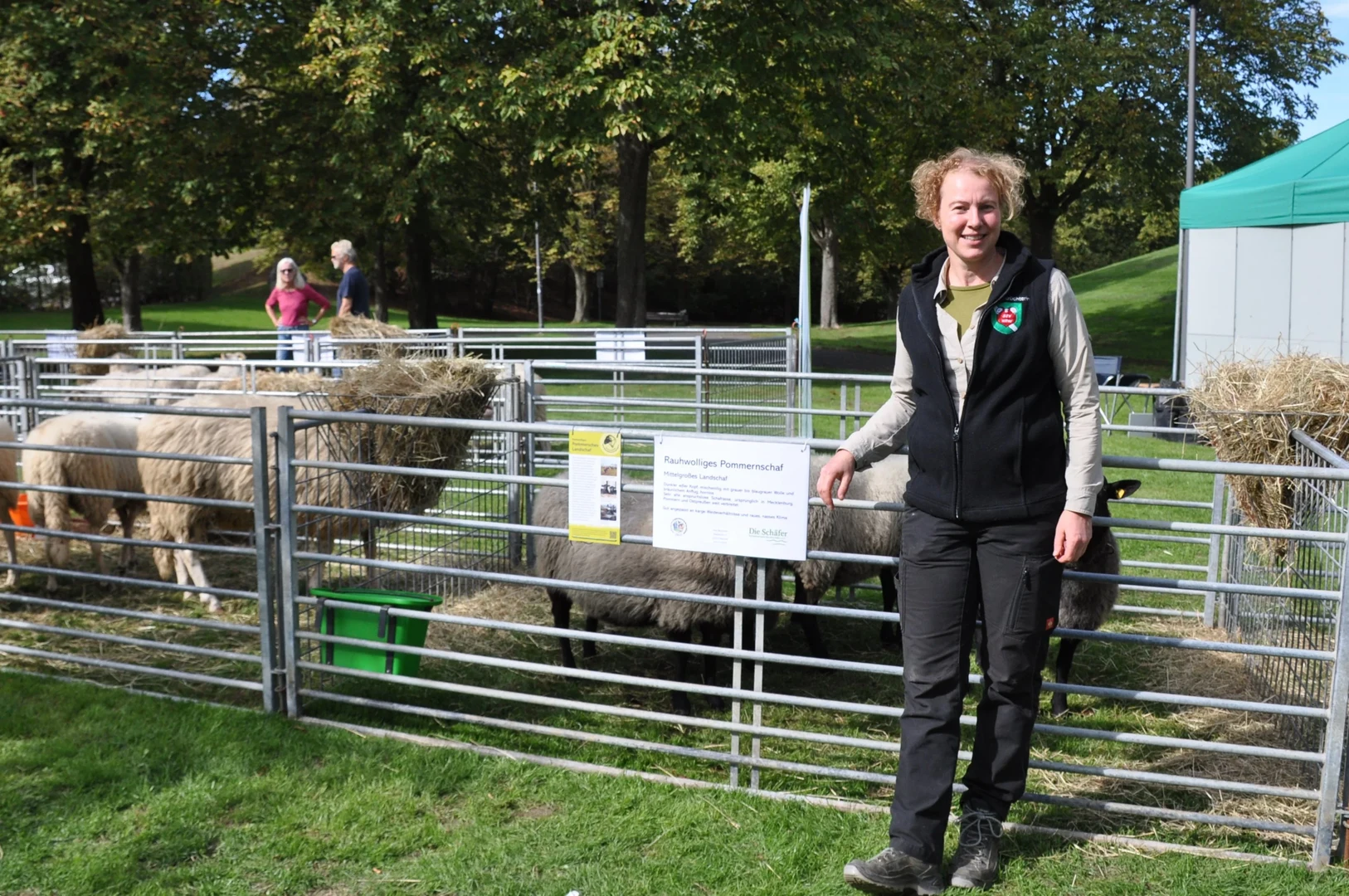 Tina Beuchelt at the local shepherds' event in Bonn
