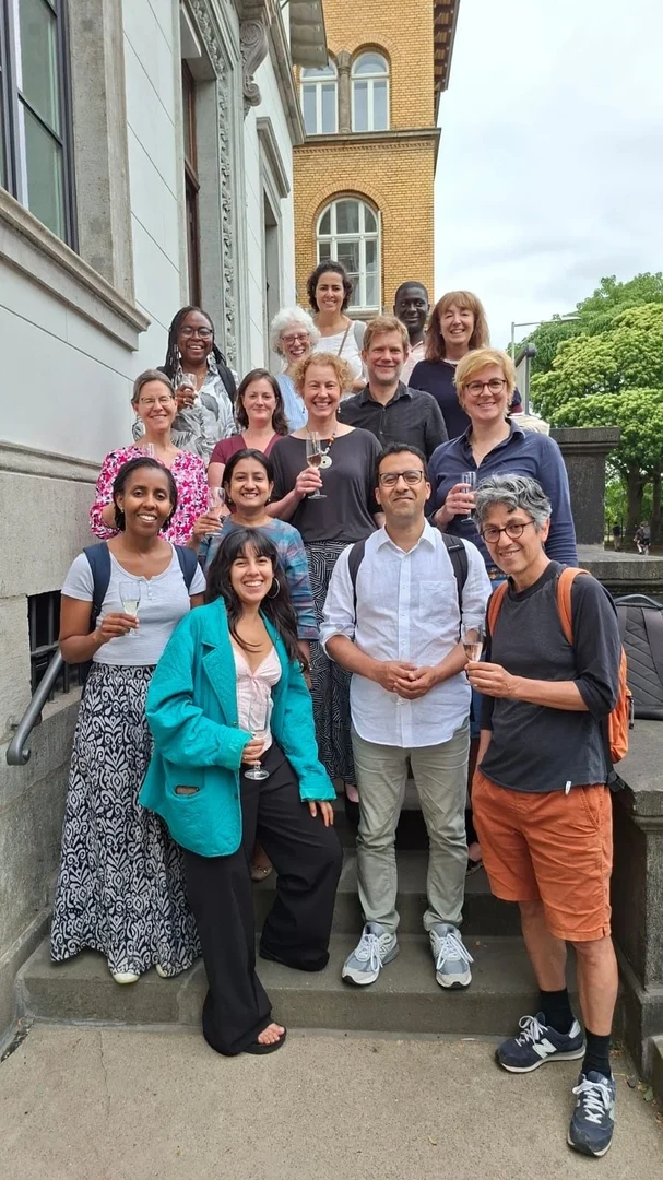 Tina with ZEF colleagues, friends and family after her successful Habilitation lecture