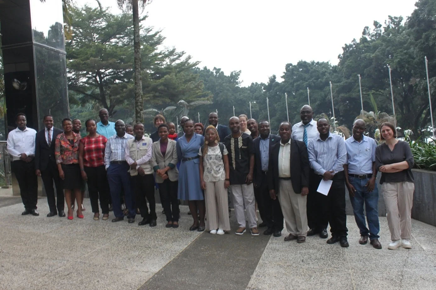 Meeting policy-makers at Entebbe