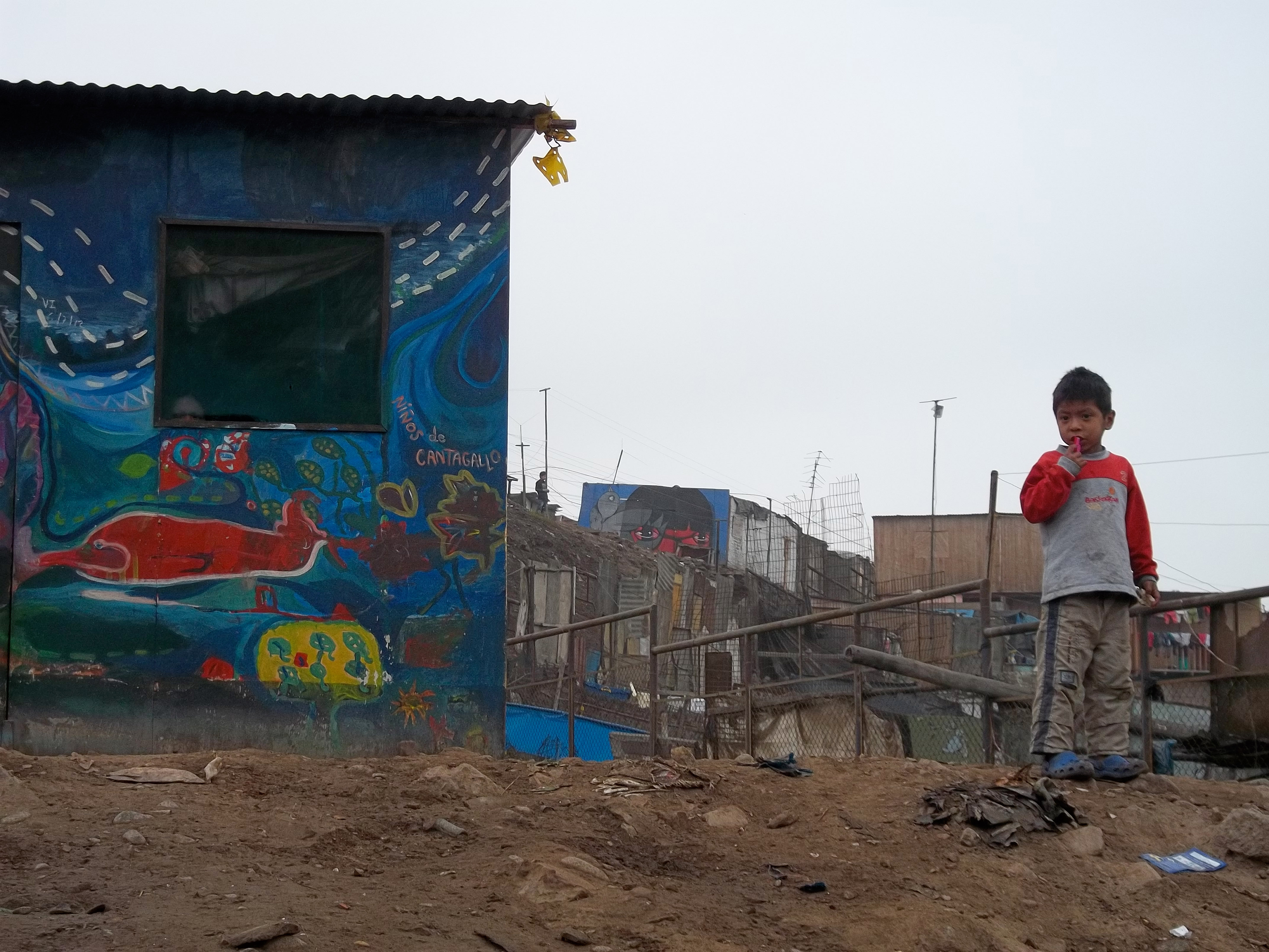 Child in a suburb in Peru