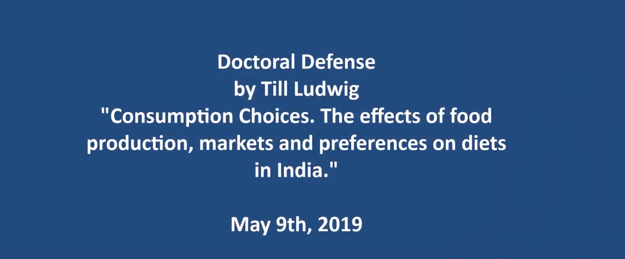 Consumption Choices: The effects of food production, markets and preferences on diets in India.