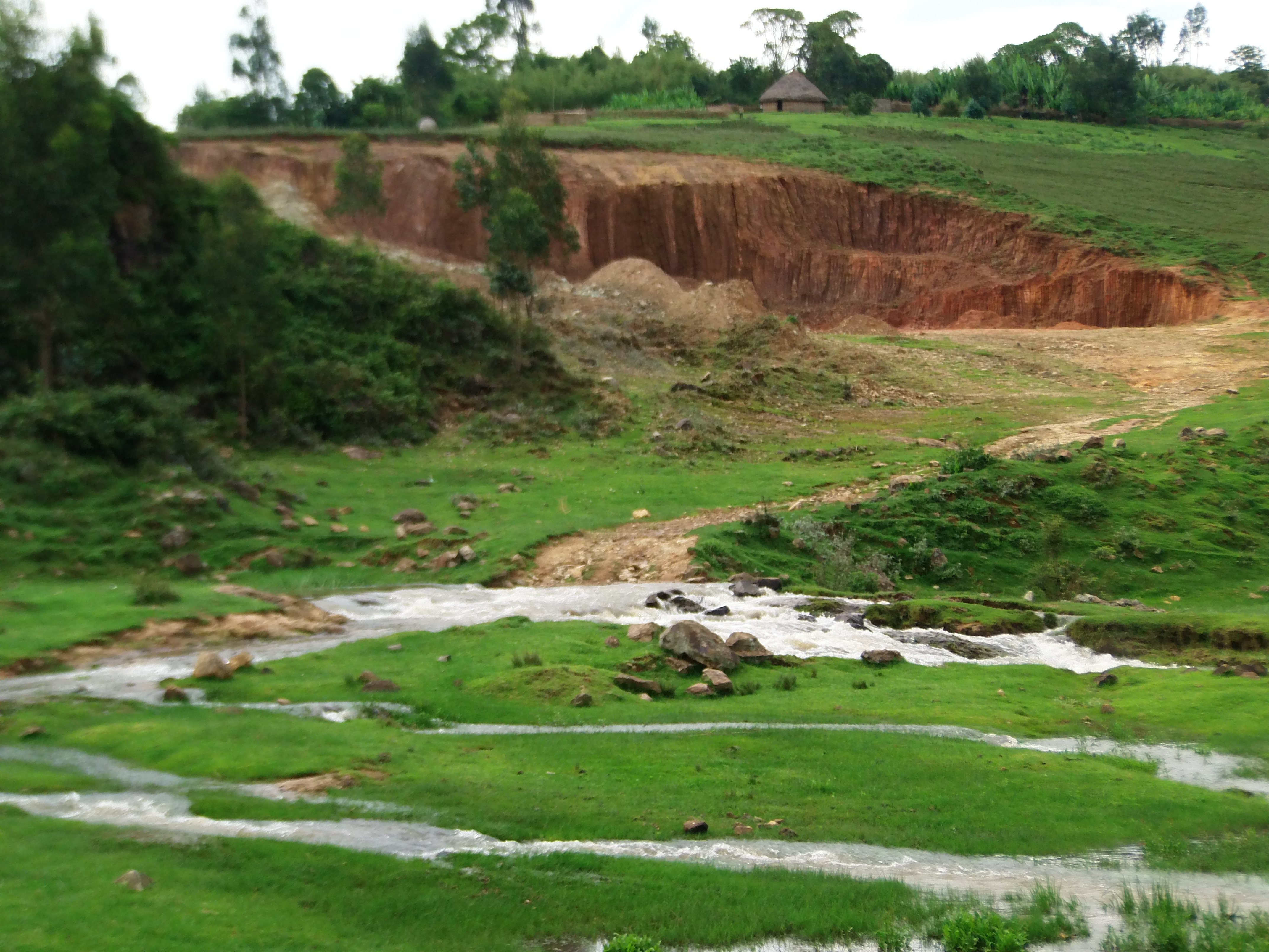 Soil erosion in Ethiopia.